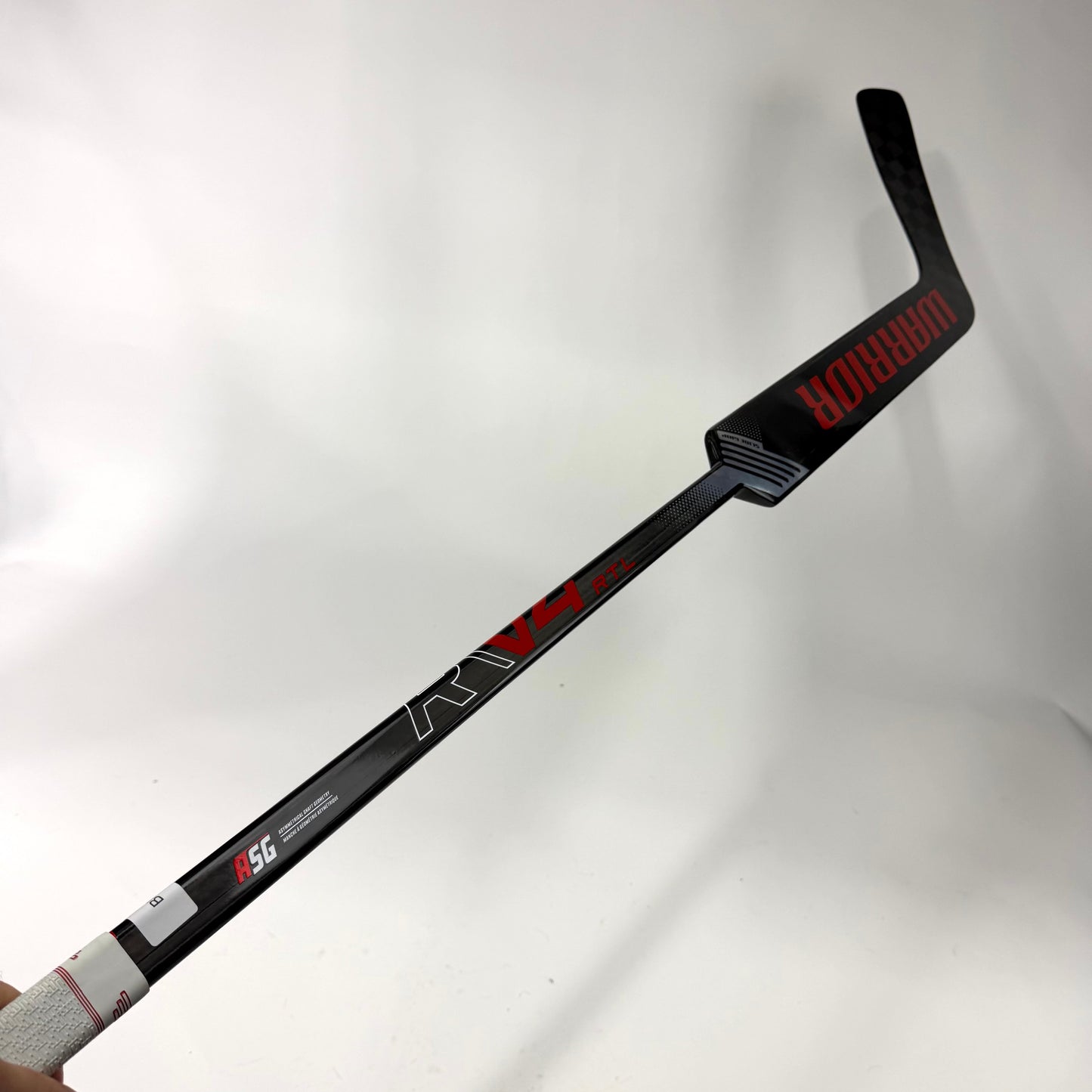 New Misprint Regular Black/Red Warrior Ritual V4 Goalie Stick | 26" Paddle Custom Curve | Mrazek