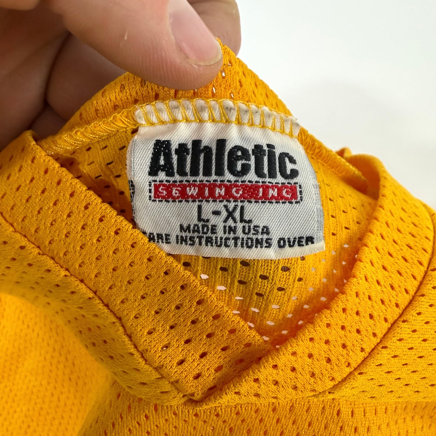 Used Yellow Mesh Practice Jersey | Sr L/XL | B95