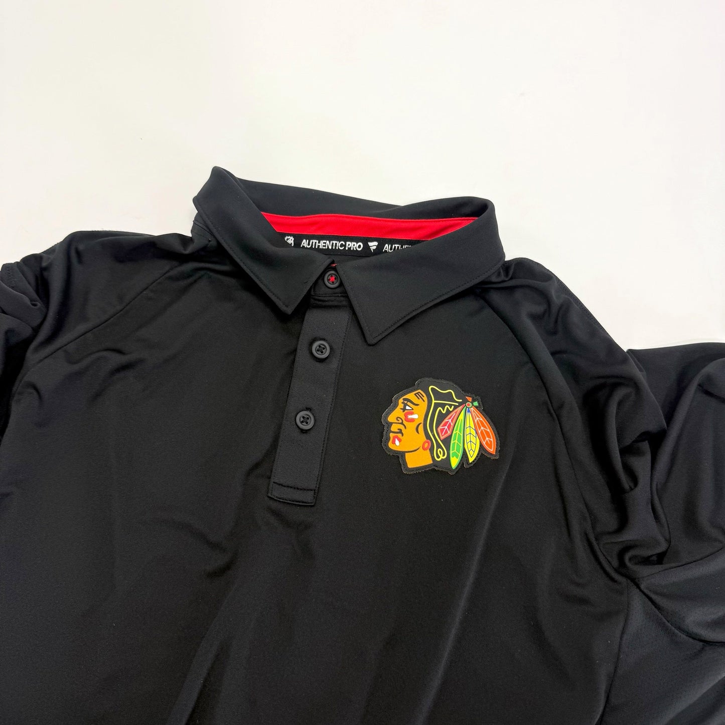 Used Black Chicago Blackhawks Fanatics Polo | XL | R96
