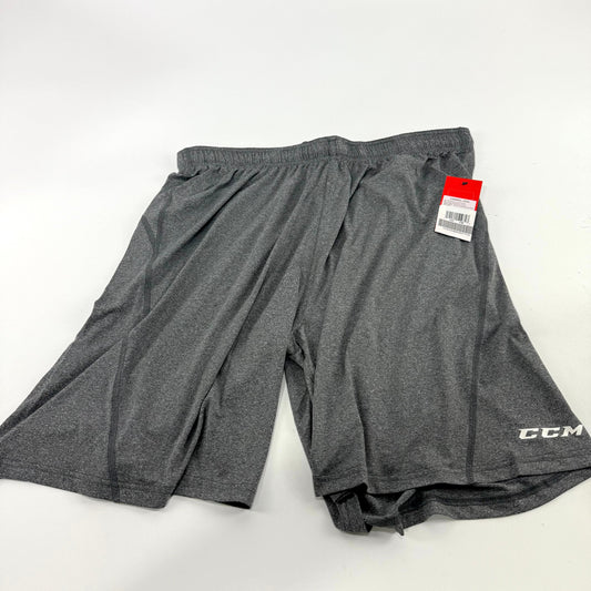 New Grey CCM Mens Performance Loose Fit Short | Senior XXL | #191520519827 - Top Flight Hockey