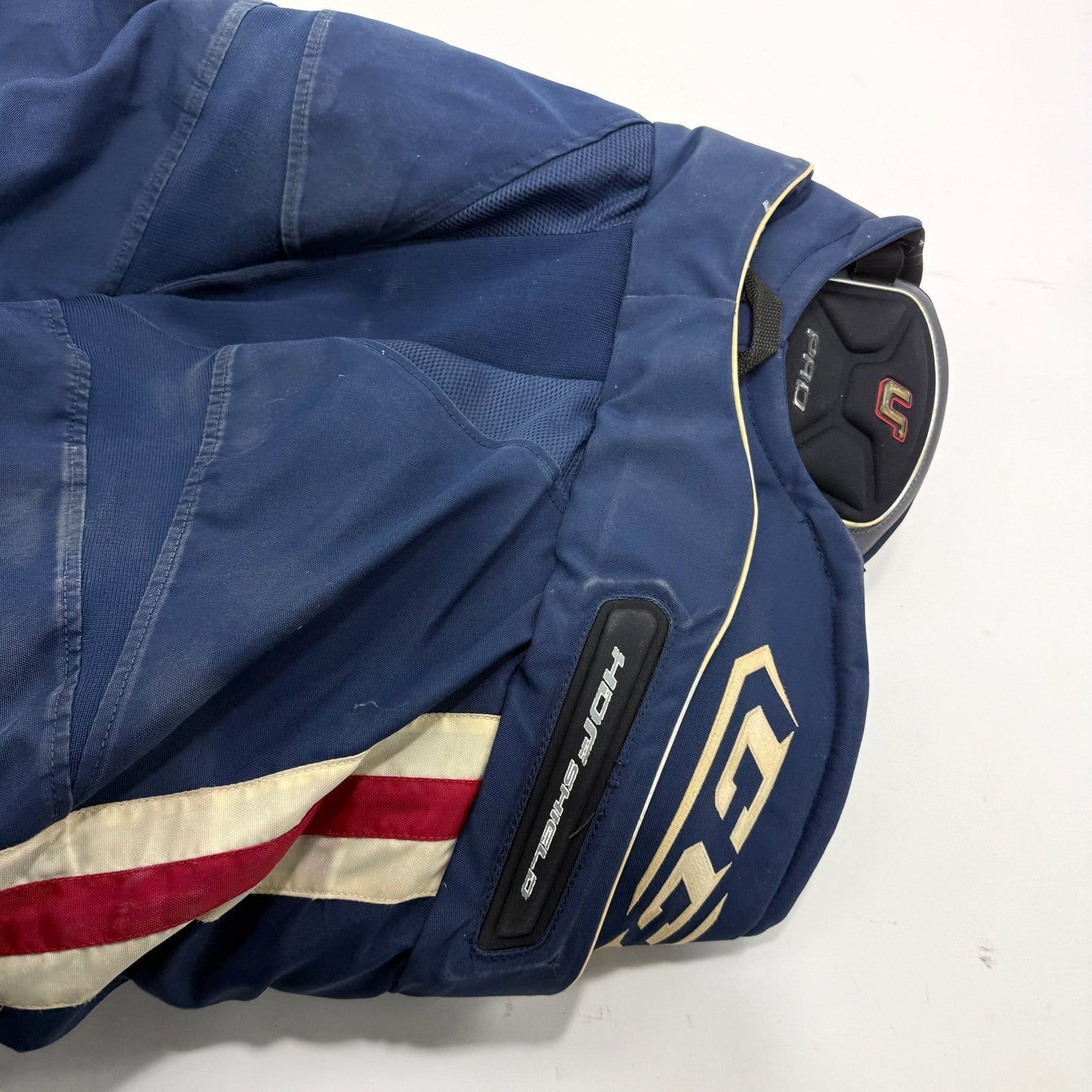 Used Navy/Red/White CCM U+Pro Pants | Senior Large | #A9