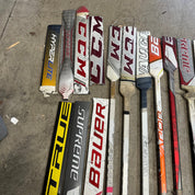 Lot of Broken Goalie Sticks and Pieces for Projects - #C344