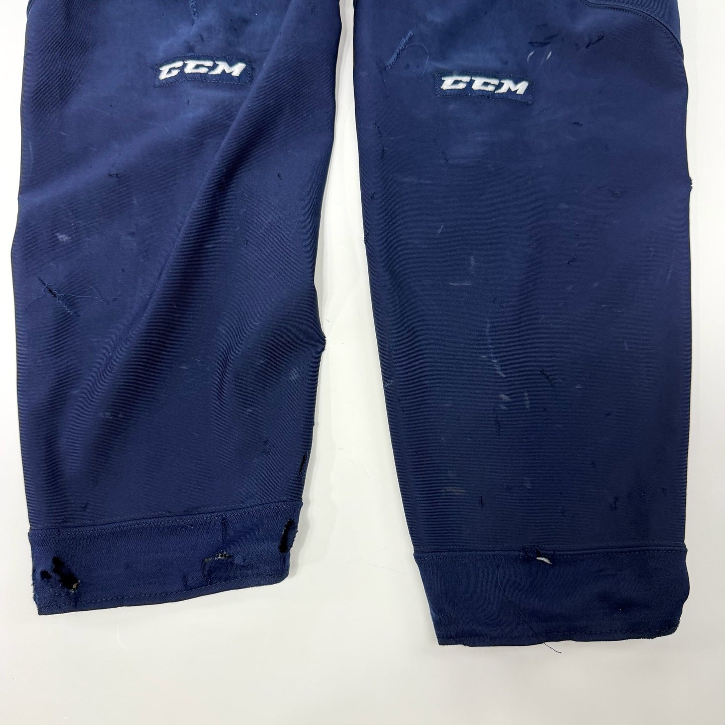Used Navy and White CCM Practice Socks | Large | AB757
