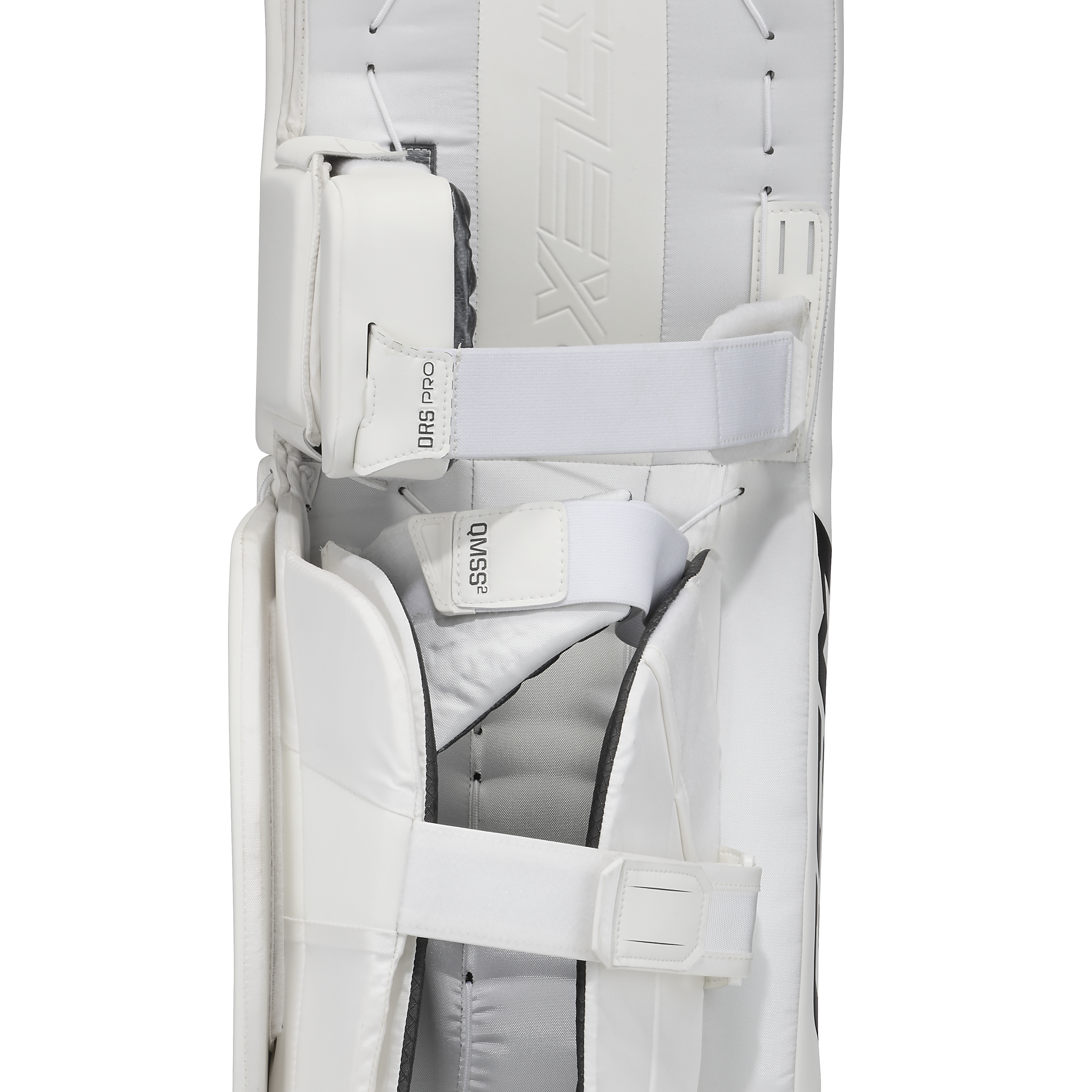 New CCM White E Flex 6 Goalie Leg Pads | 34+1" | #191520632052 - Top Flight Hockey