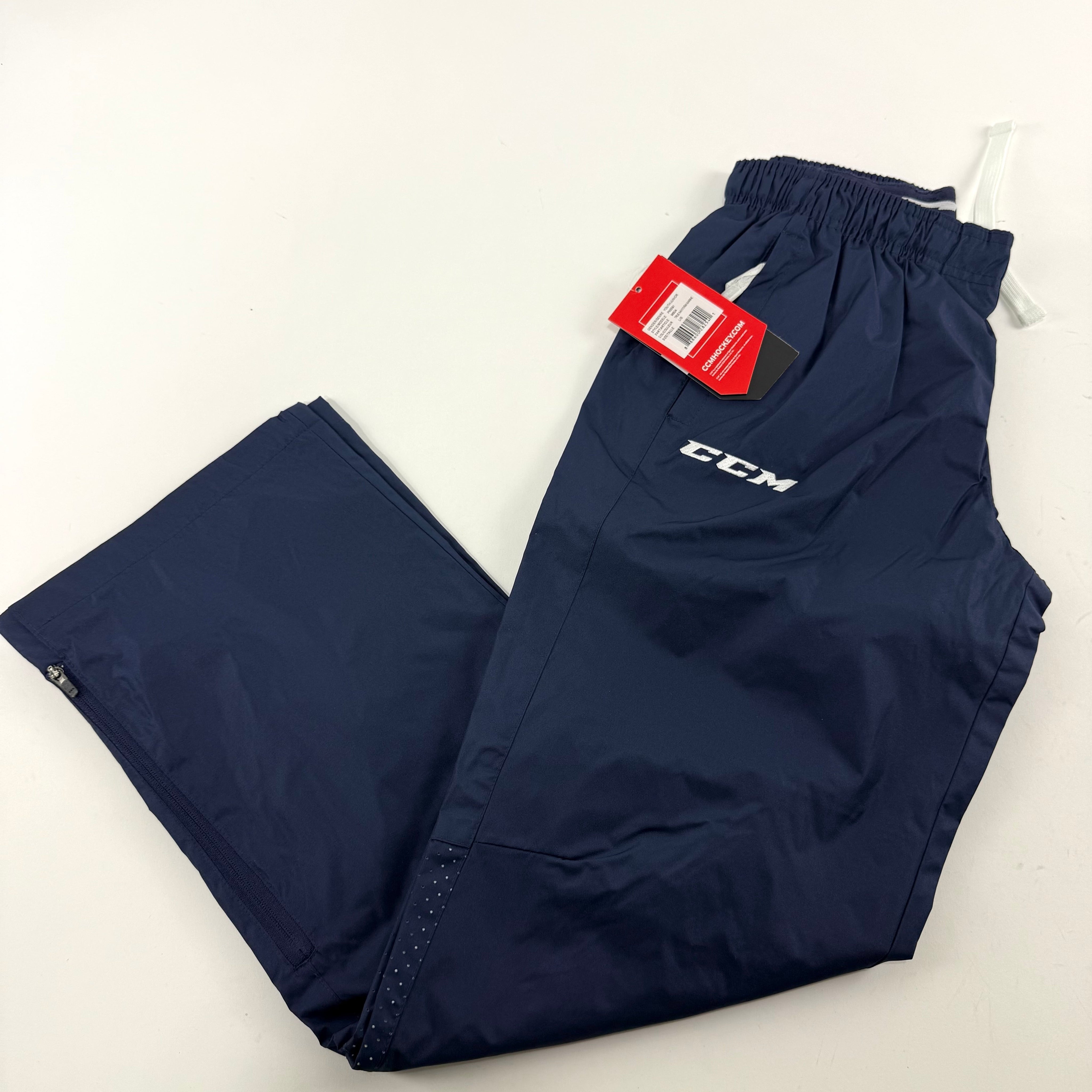 New Navy CCM Youth Premium Hockey Warm Up Pant | Youth L | #888600282541 - Top Flight Hockey