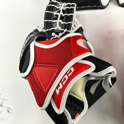 Brand New CCM Eflex 6 White, Red, and Black Full Goalie Set - 34" +1" Pads - 581 Degree Break Glove