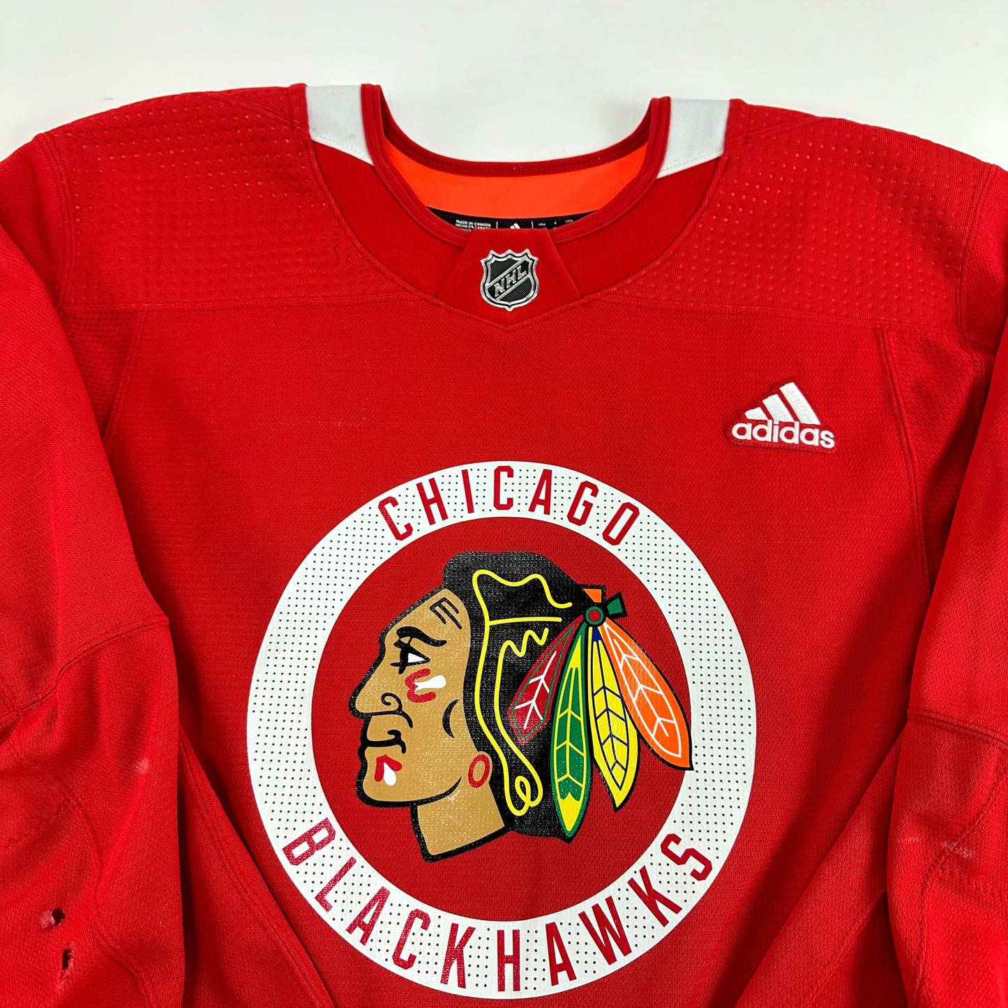 ROOS #48 - Red Chicago Blackhawks Practice Jersey - Adidas MIC Size 56