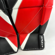 Brand New CCM Eflex 6 White, Red, and Black Full Goalie Set - 34" +1" Pads - 581 Degree Break Glove