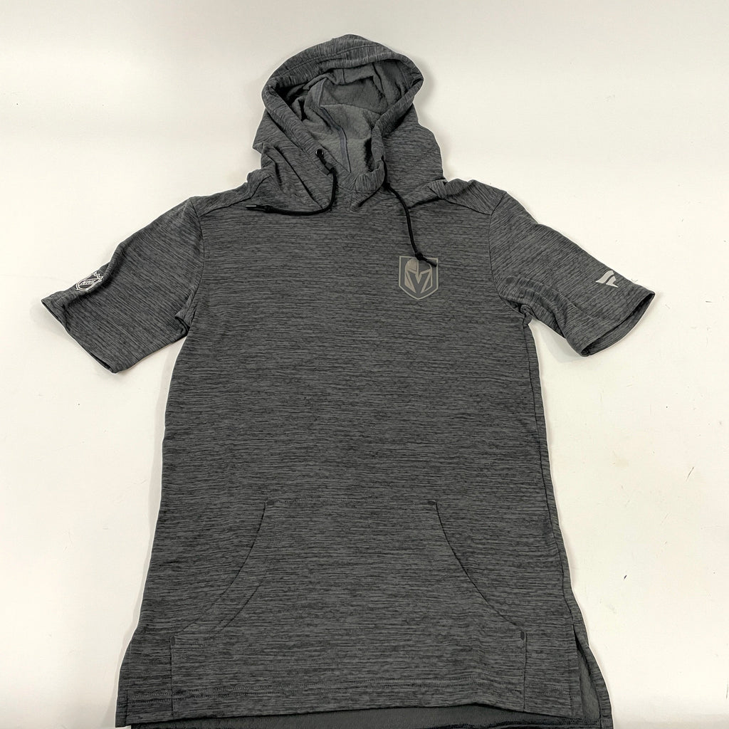 Brand New Dark Grey Fanatics Pro Team Issued Short Sleeve Hoodie | Vegas Golden Knights - Top Flight Hockey