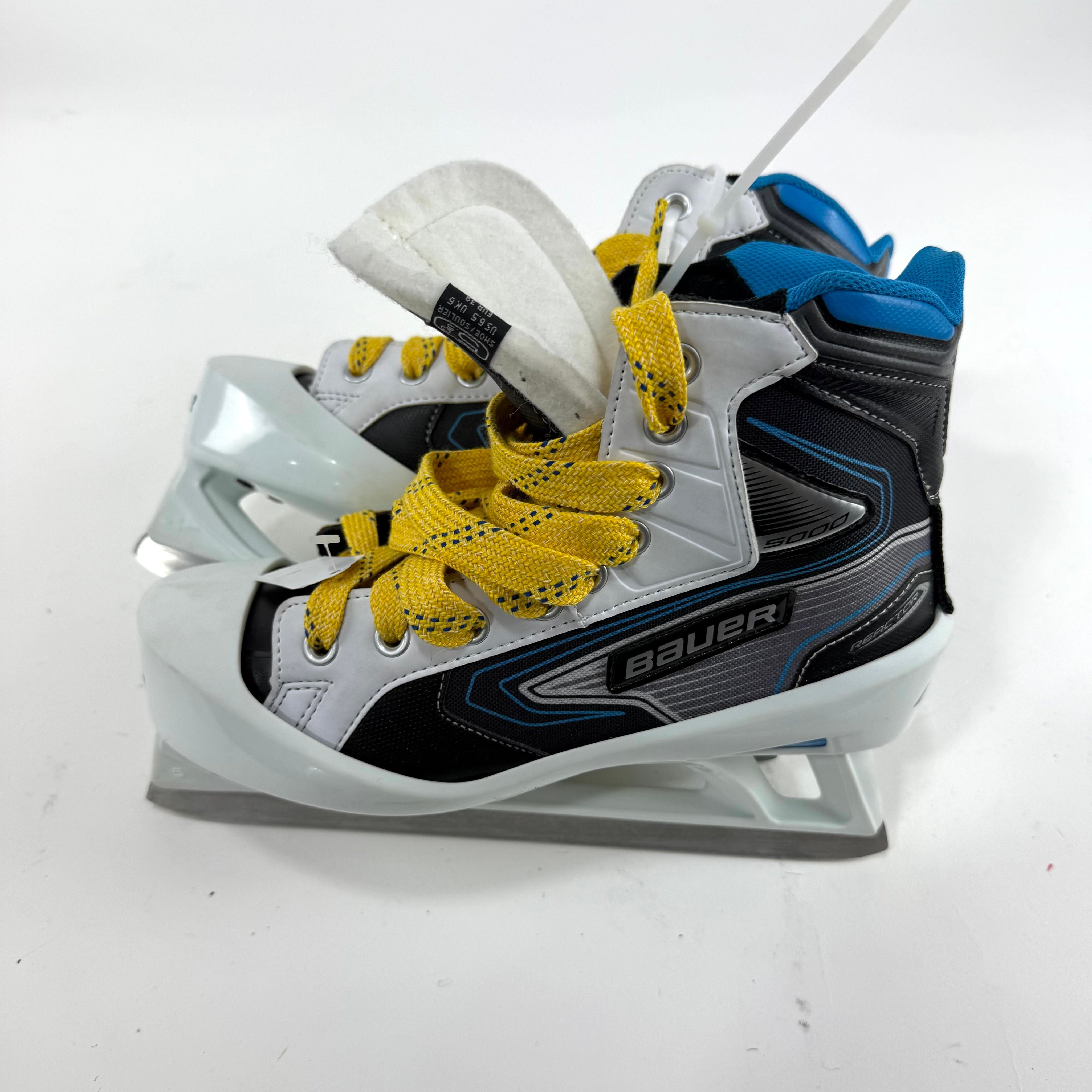 Used Bauer Reactor 5000 Goalie Skates | 5.5 D | E328 - Top Flight Hockey