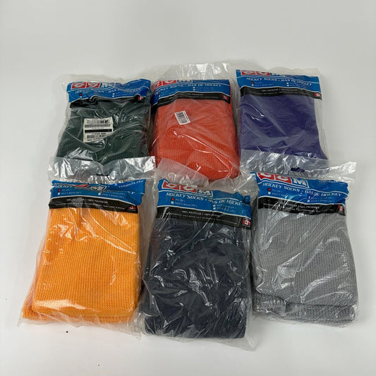 Brand New Senior New 30" CCM Knit Socks - Multiple Colors Available