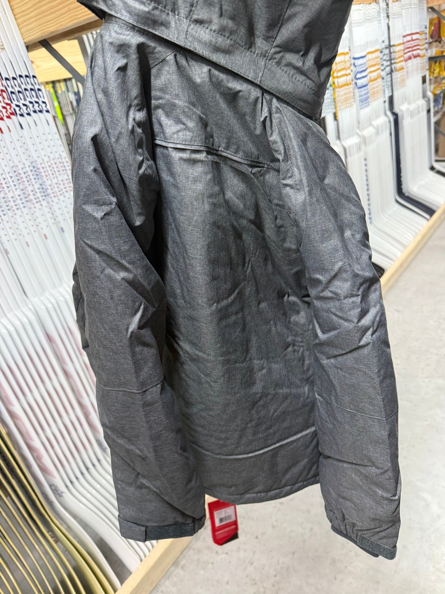 New Dark Grey CCM Youth Team Winter Jacket | Youth M | #888600282893