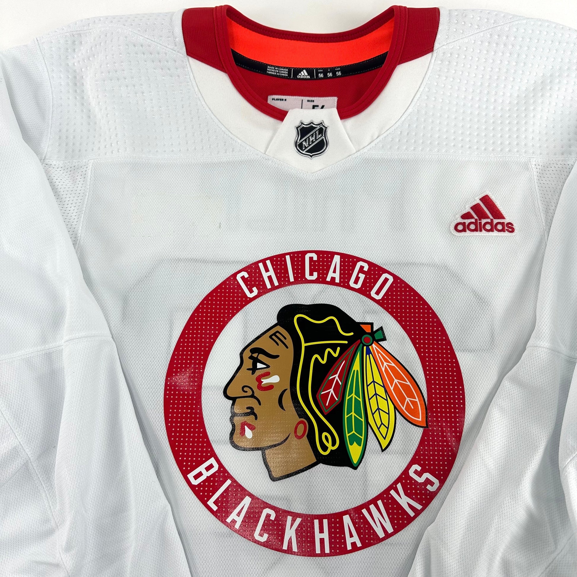 PHILP #39 - White Chicago Blackhawks Camp / Practice Jersey - Adidas MIC Size 56 - Top Flight Hockey