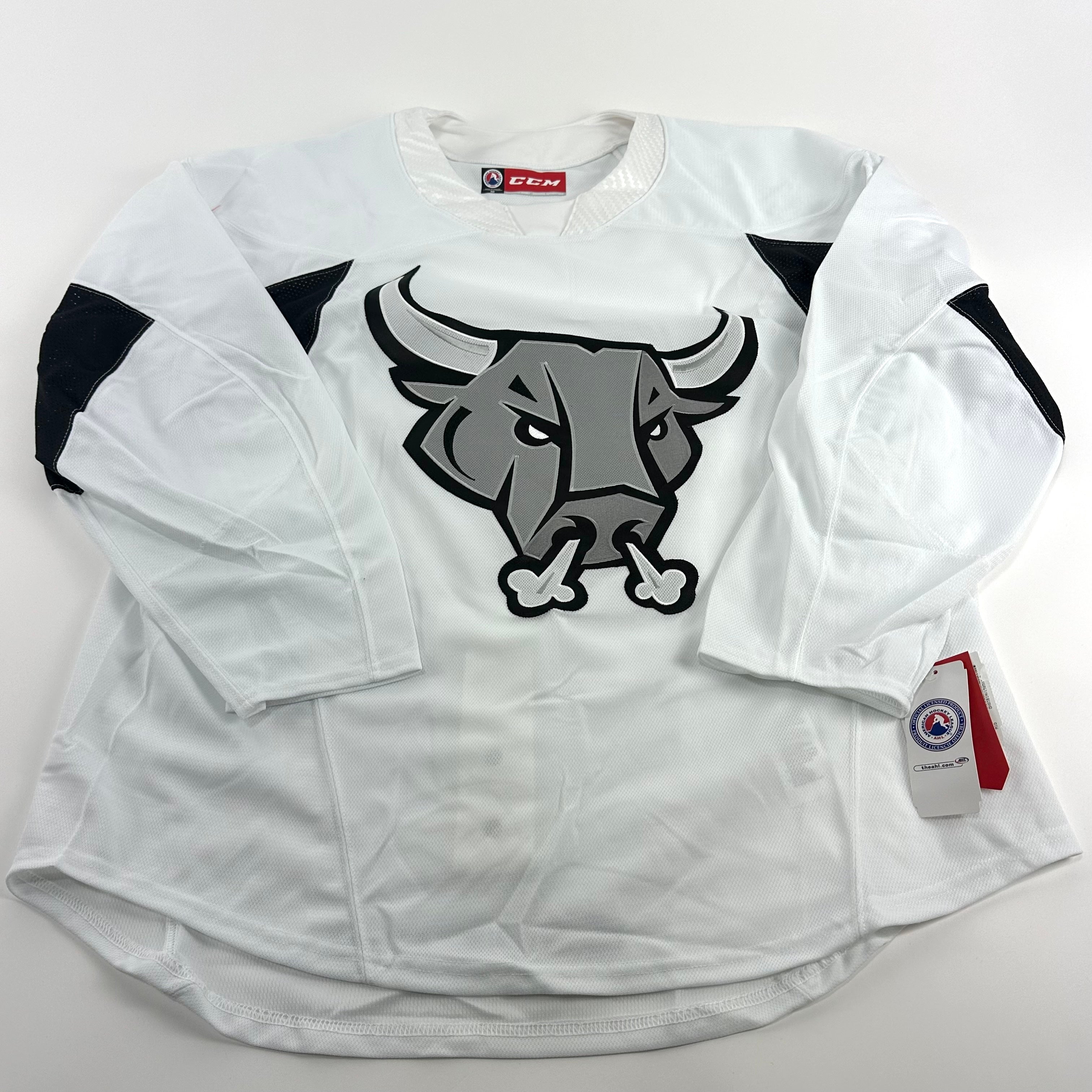 Brand New Size 58 - White San Antonio Rampage CCM Quickite Practice Jersey - MIC Made in Canada - Top Flight Hockey