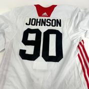 JOHNSON #90 - White Chicago Blackhawks Camp / Practice Jersey - Adidas MIC Size 56 - Top Flight Hockey