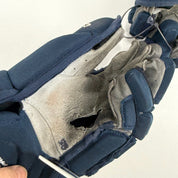 Used Navy CCM HG12 Gloves | 14" | D355