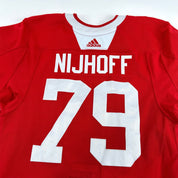 NIJHOFF #79 - Red Chicago Blackhawks Practice Jersey - Adidas MIC Size 56 - Top Flight Hockey