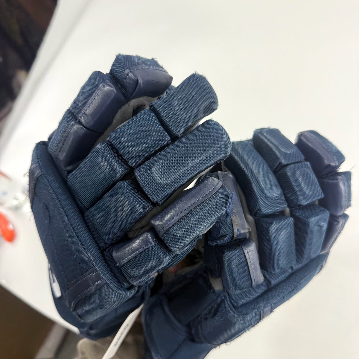 Used Navy CCM HG12 Gloves | 14" | D368 - Top Flight Hockey