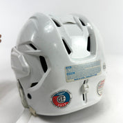 Used White Bauer Re-akt Helmet | Senior Large | L338 - Top Flight Hockey
