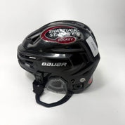 Used Black Bauer Re-akt 150 Helmet | Medium | Shattuck St. Mary's #20 | BH567 - Top Flight Hockey