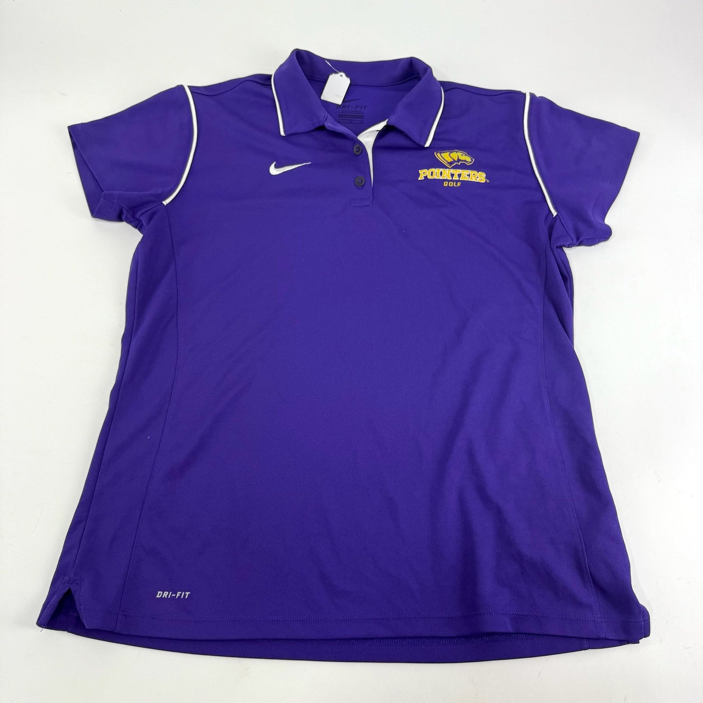 Used Purple Nike Womens UWSP Pointers Polo | Womens XL | #E306 - Top Flight Hockey
