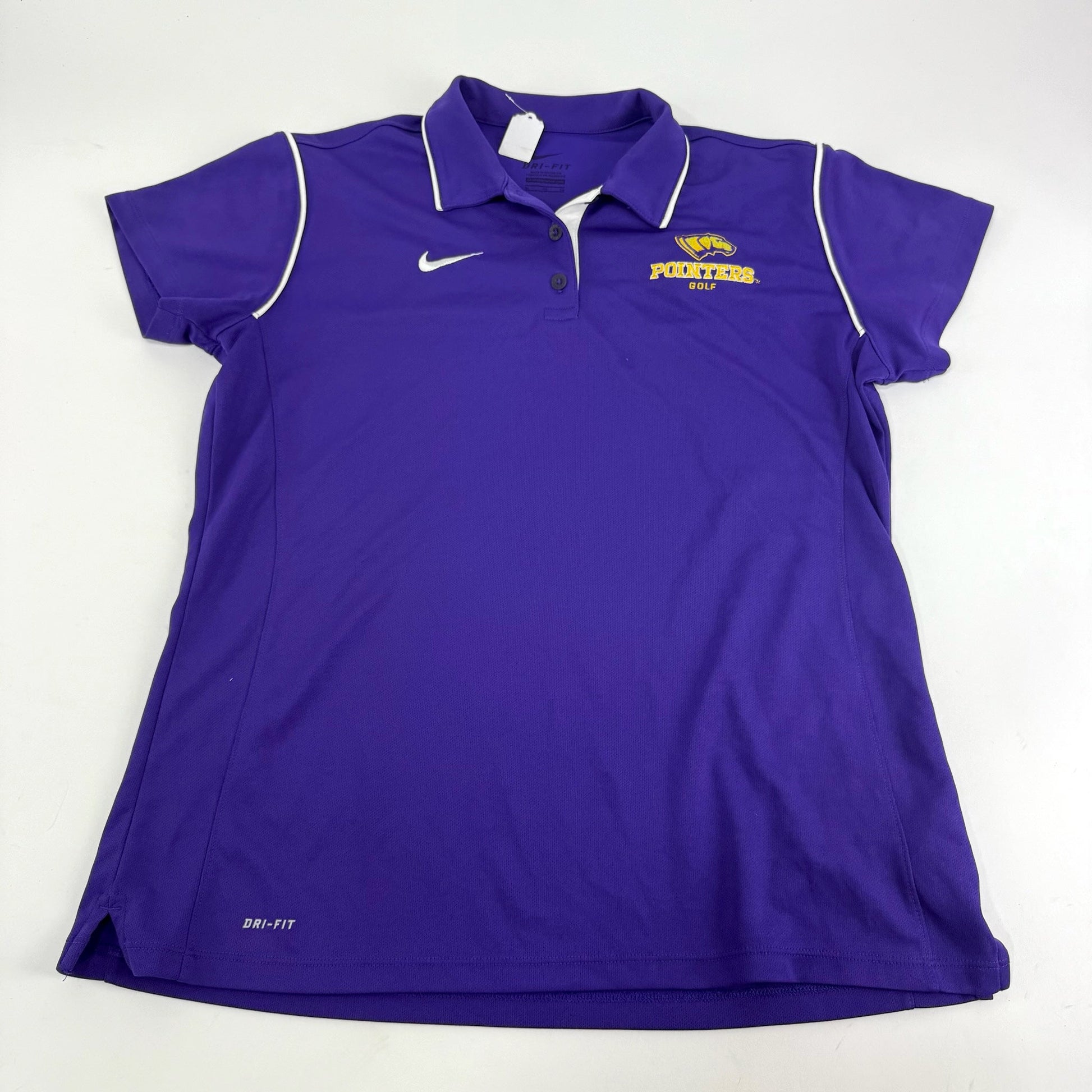 Used Purple Nike Womens UWSP Pointers Polo | Womens XL | #E306 - Top Flight Hockey