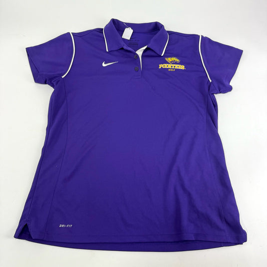 Used Purple Nike Womens UWSP Pointers Polo | Womens XL | #E306 - Top Flight Hockey