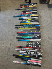 x50 - Large Lot of Broken Hockey Sticks for Projects - #C348