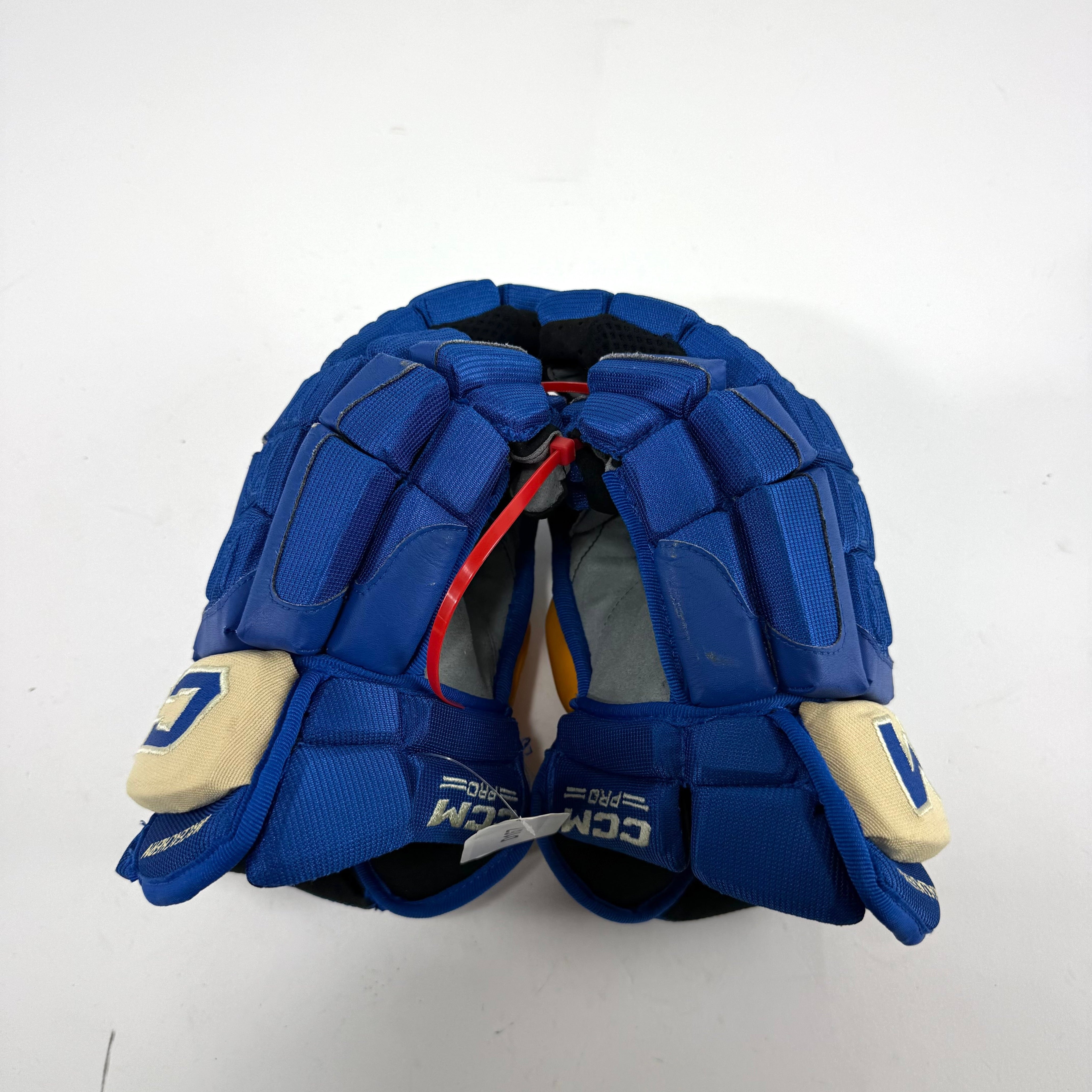 Used Stl Blues Heritage CCM HGCL Gloves | 13" | Maceachern | D167 - Top Flight Hockey