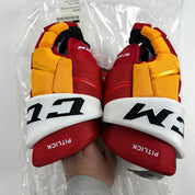 Brand New CCM HGQLXP Calgary Flames 14" Gloves - Tyler Pitlick