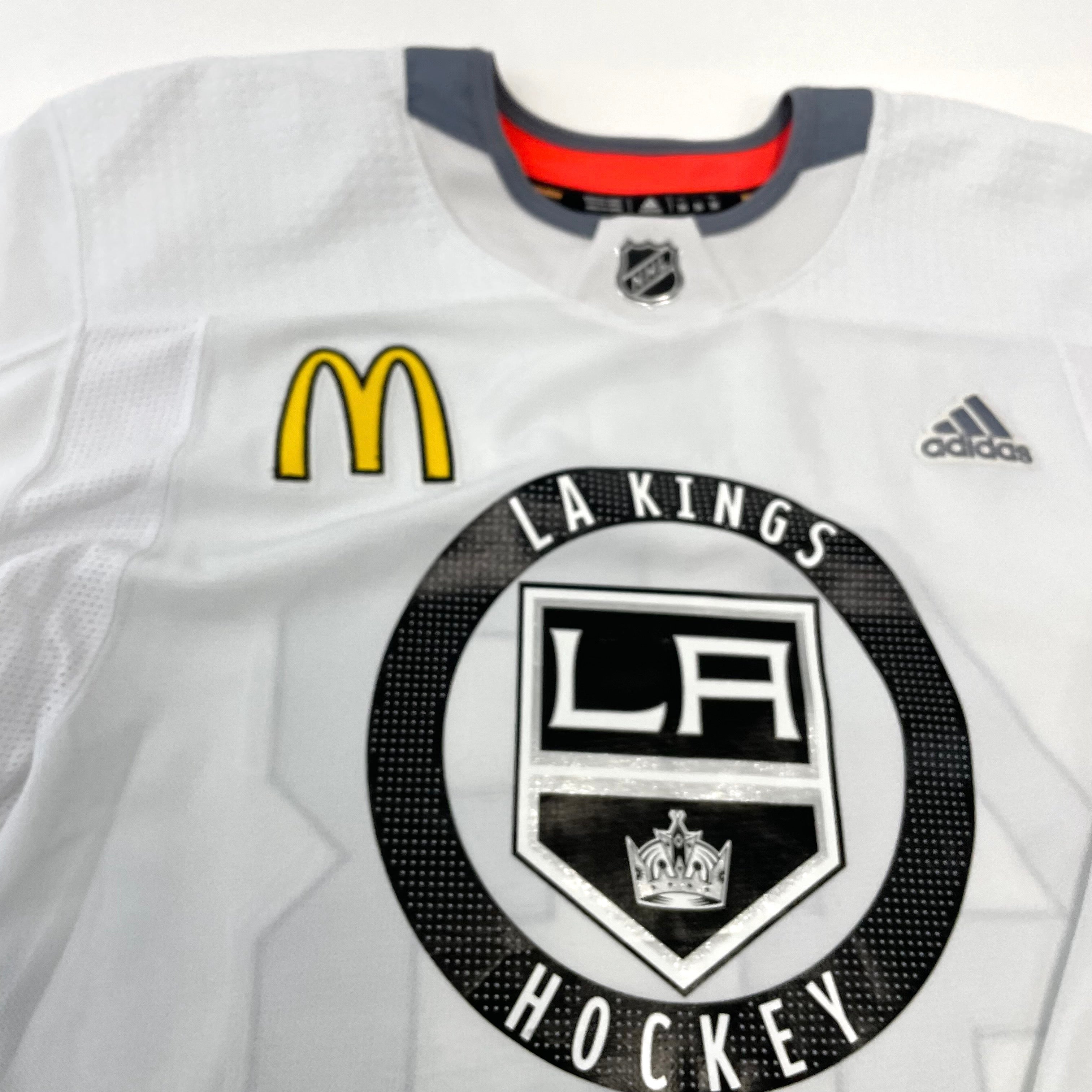 Used LA Kings White MIC Adidas Practice/Camp Jersey | Inamoto | Size 56 | #43