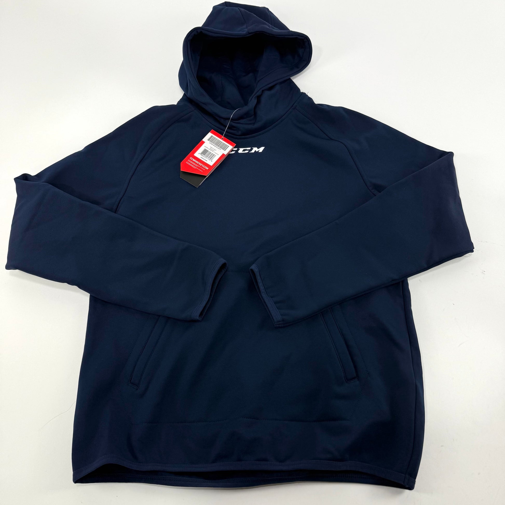 New Navy CCM Youth Pullover Performance Fleece Hoodie | Youth XL | #888600271798 - Top Flight Hockey