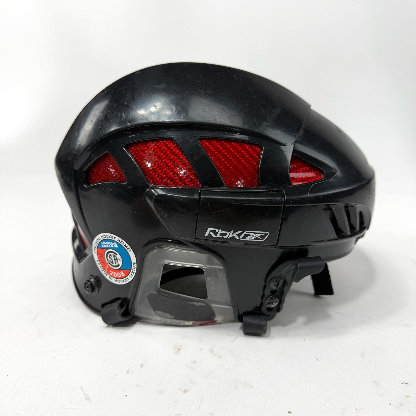 Used Black and Red Reebok 8K Helmet | Senior Small | AB504
