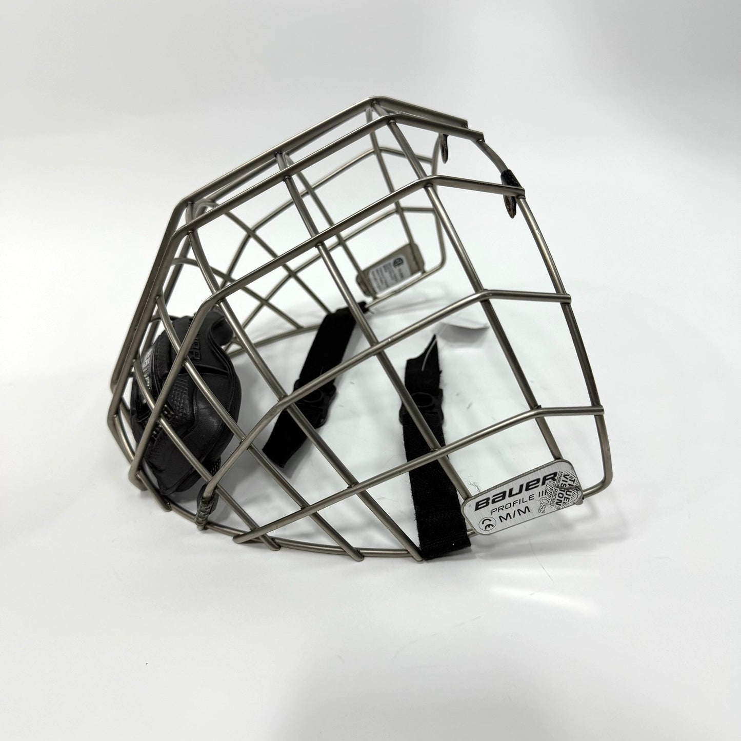 Like New Silver Bauer Profile III Cage | Medium | AB817