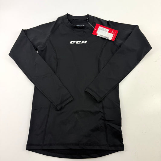 New Youth Black CCM Long Sleeve Compression Shirt | Youth S | #191520511050