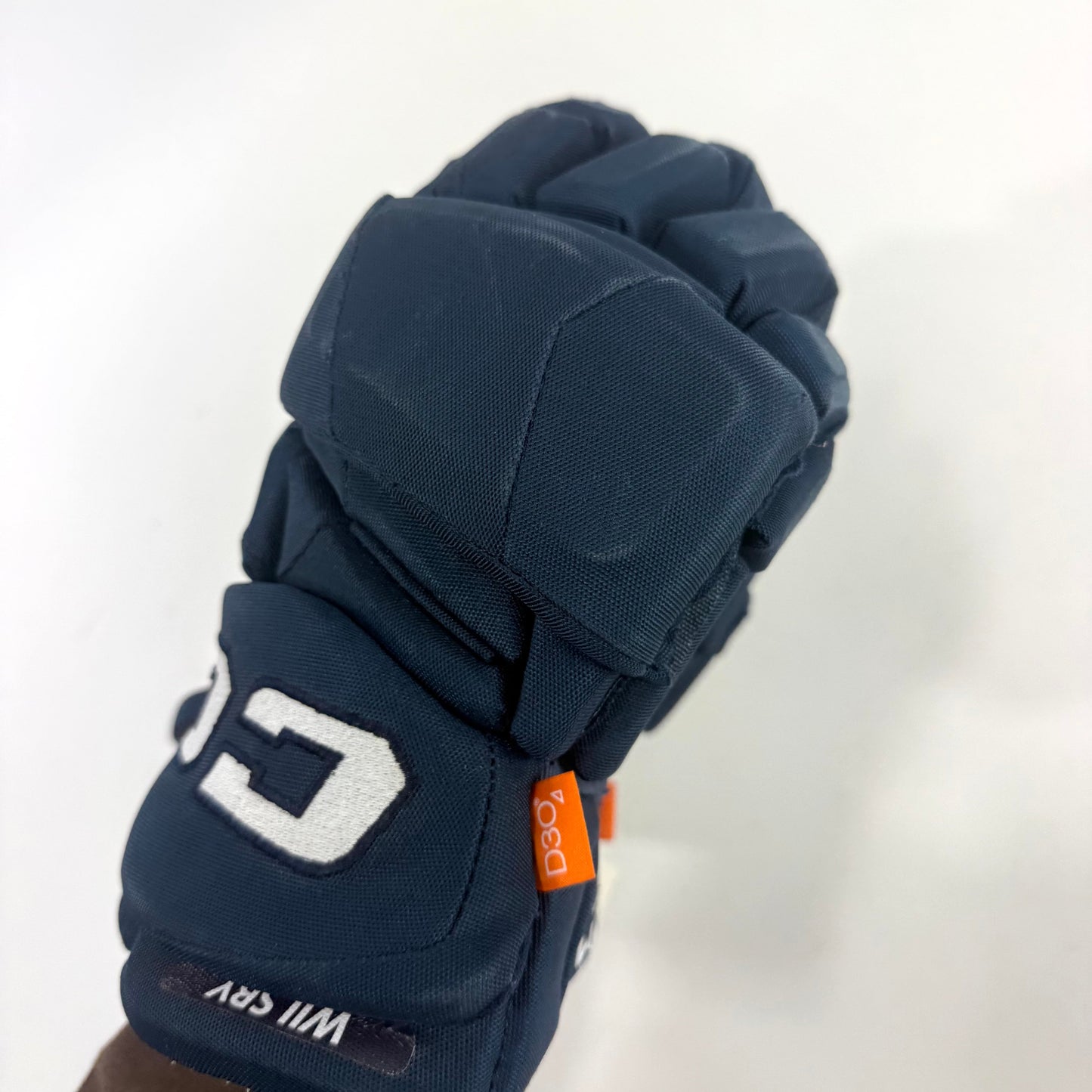 Used Navy CCM Jetspeed Pro Gloves | 14" | D369
