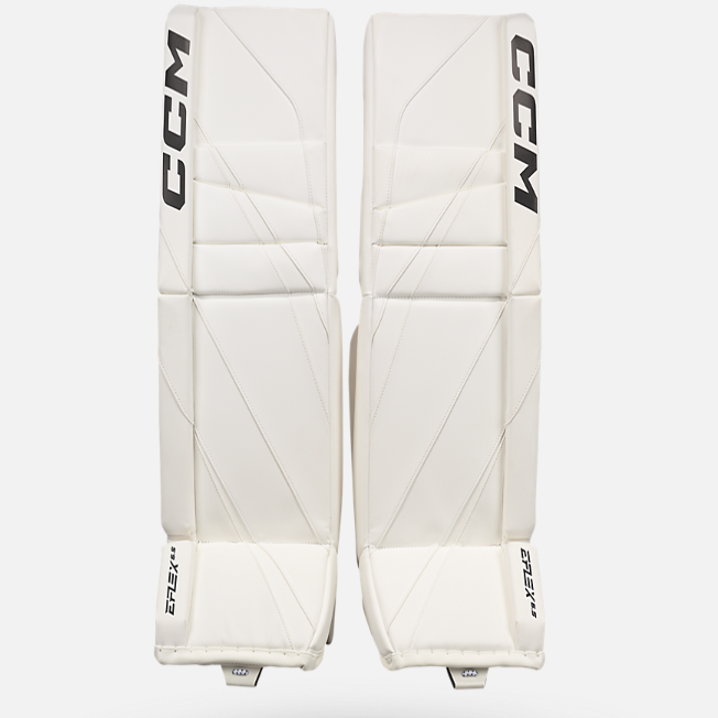 New CCM White E Flex 6.5 Goalie Pads | 34+1" | #191520631000 - Top Flight Hockey