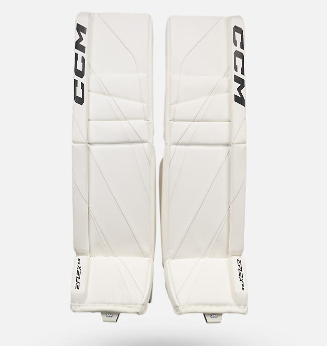 New CCM White E Flex 6.5 Goalie Pads | 34+1" | #191520631000 - Top Flight Hockey