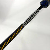 Brand New Full Right Blue and Yellow Bauer Supreme Mach Goalie Stick | P34 Curve 25" Paddle | G252