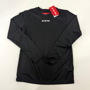 New Black CCM Youth Dri Fit Long Sleeve Training Shirt | Youth XL #888600608938 - Top Flight Hockey
