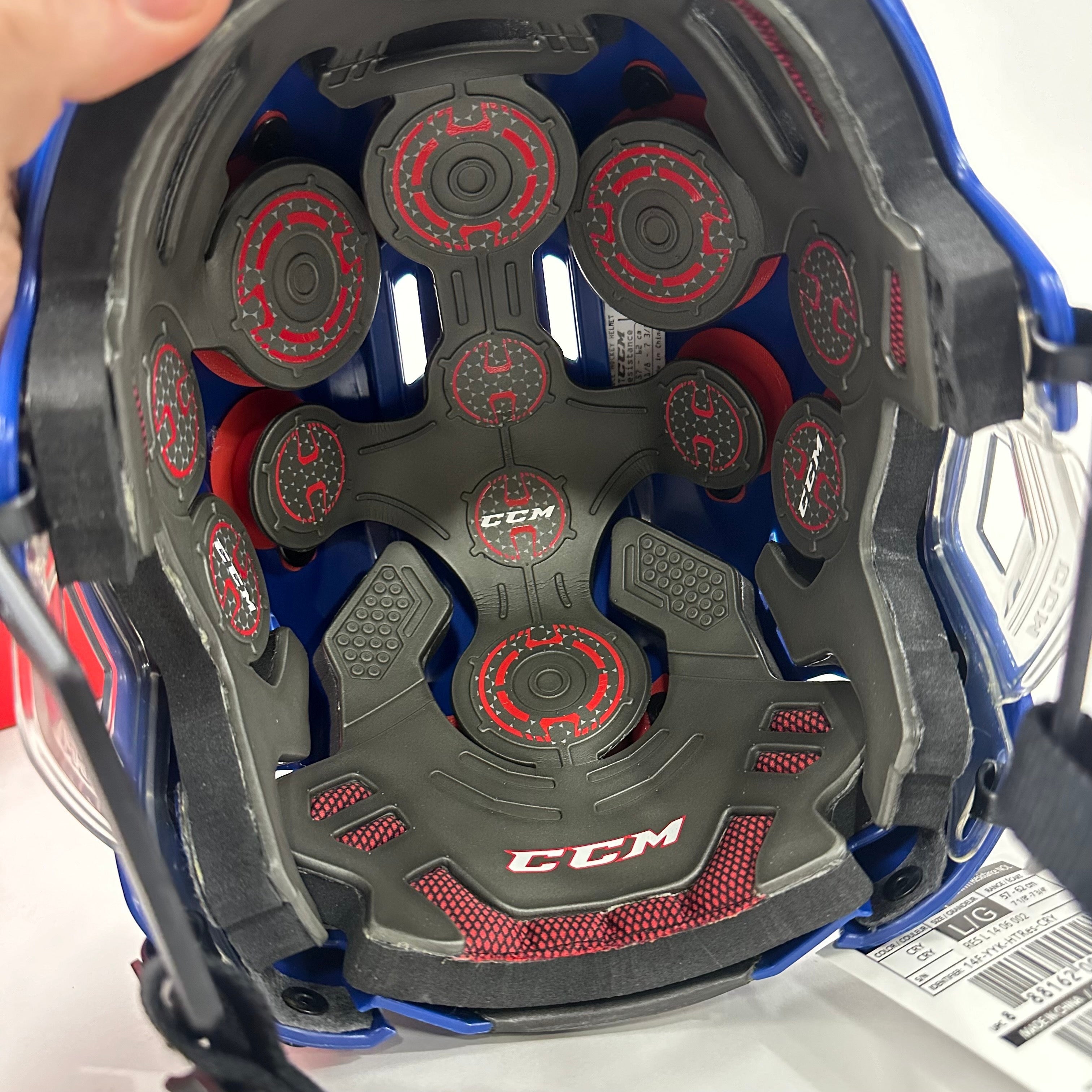 Brand New CCM Resistance Helmet in Box - Royal Blue - Large #CCM385