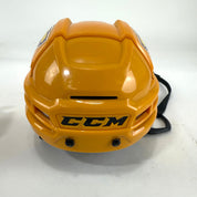 Used Sunflower Yellow CCM Tacks 910 Helmet | Small | E504