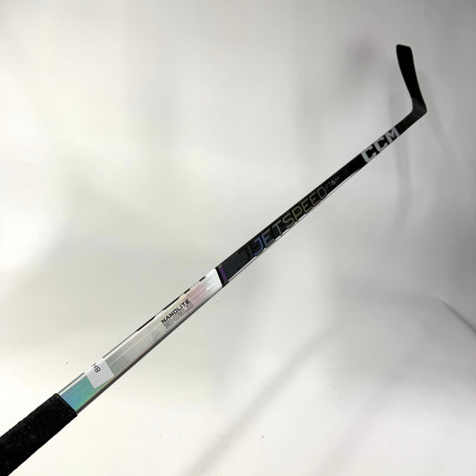 Used Left Chrome CCM Jetspeed FT6 Pro | 85 Flex Custom Square Toe Curve Grip | BH209