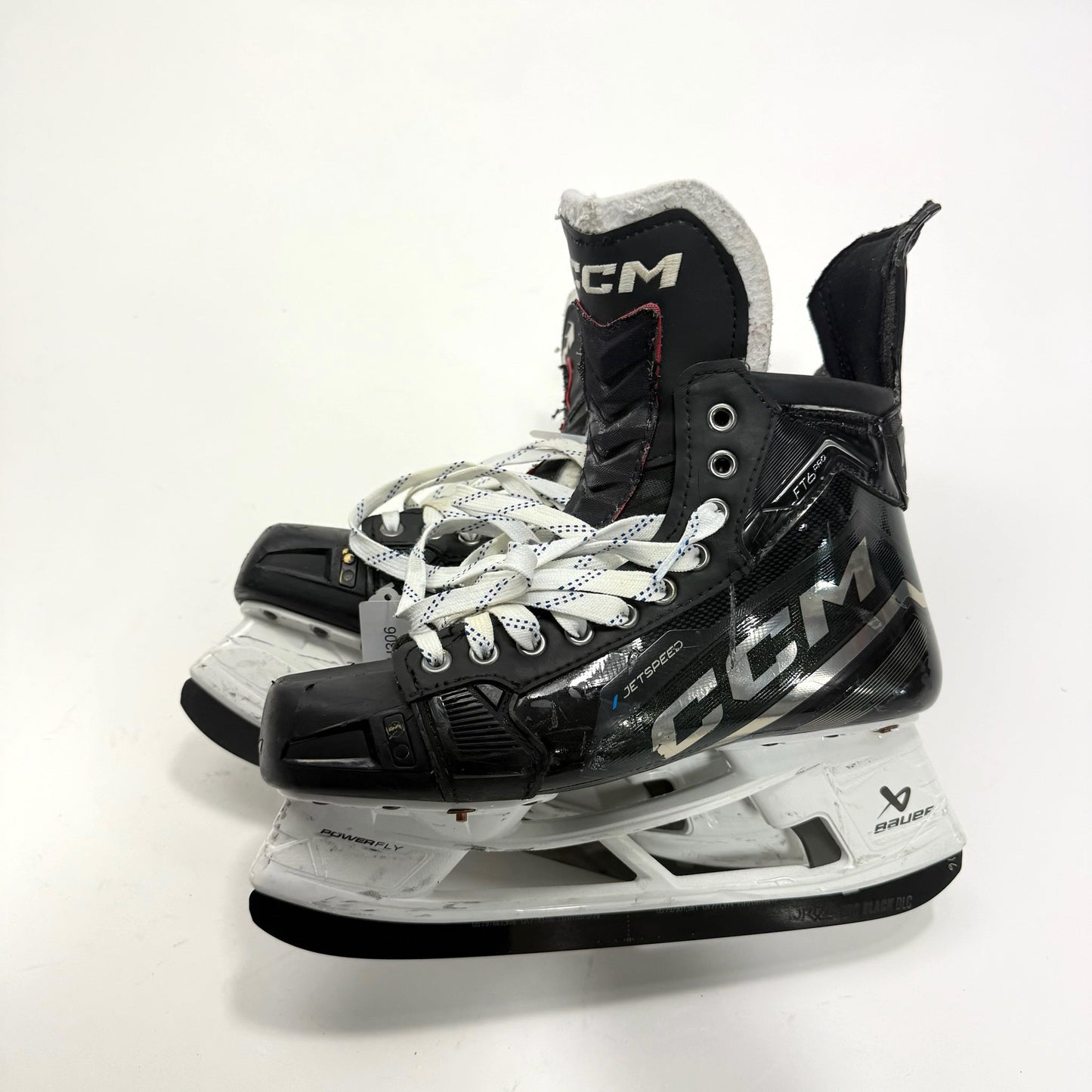 Used Black CCM Jetspeed FT6 Pro Skates | 9 3/4 D | Chicago Blackhawks Jason Dickinson | BH306 - Top Flight Hockey