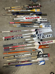 Large Lot of Broken Hockey Goalie Sticks for Projects - #C350 - Top Flight Hockey