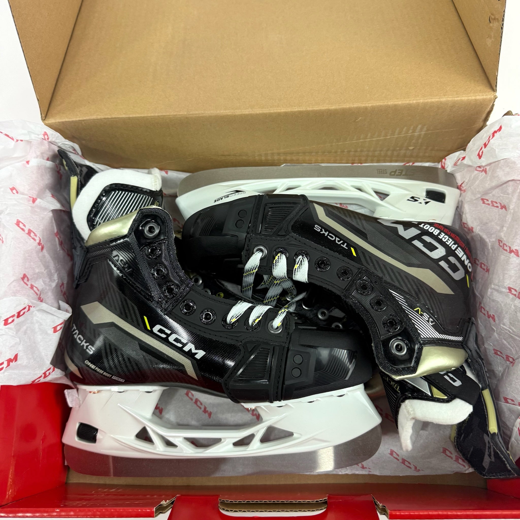 Brand New CCM Tacks ASV Skates | Intermediate Size 5 Wide - #J732 - Top Flight Hockey