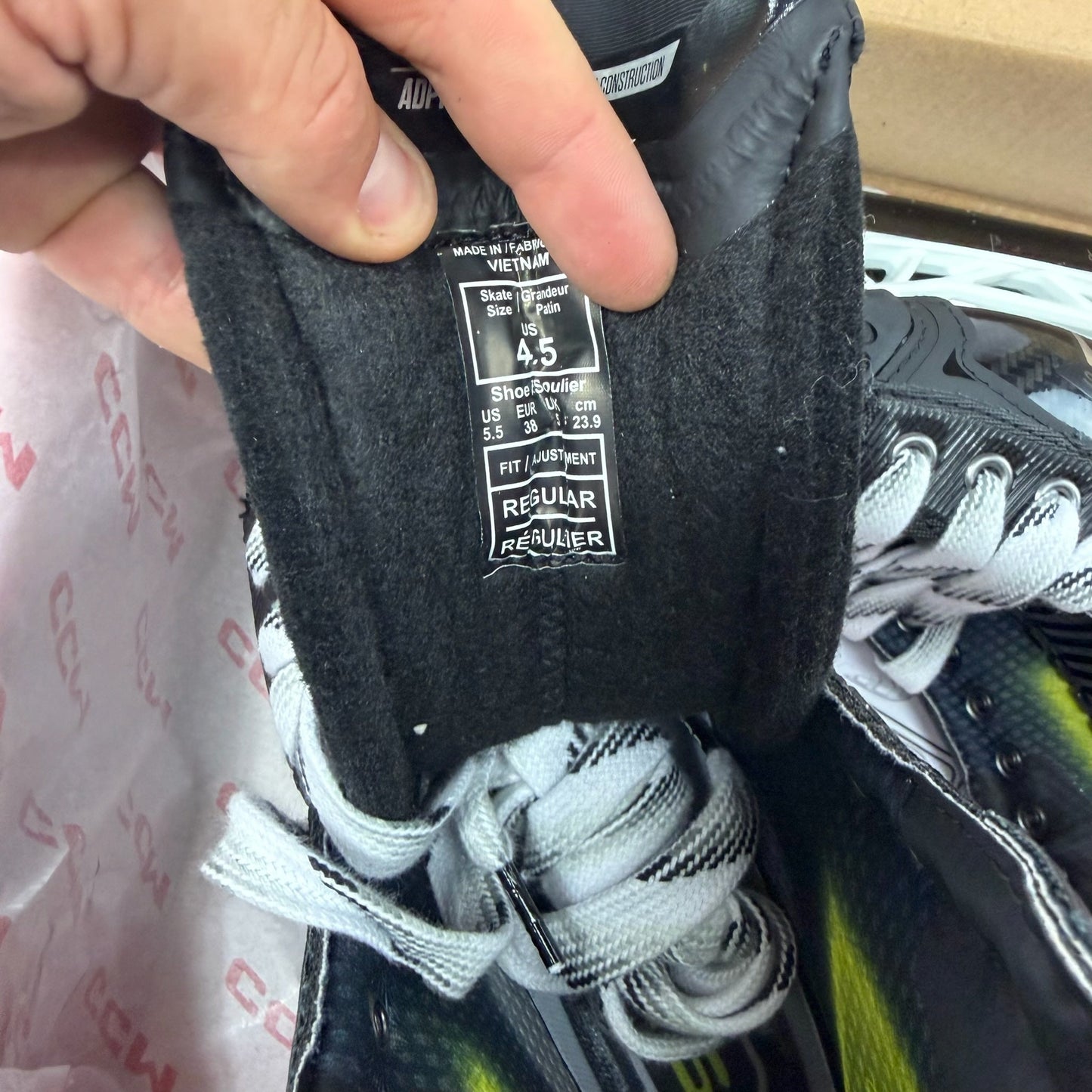 Brand New Retail CCM Tacks XF Pro Skates - Size 4.5 - Regular