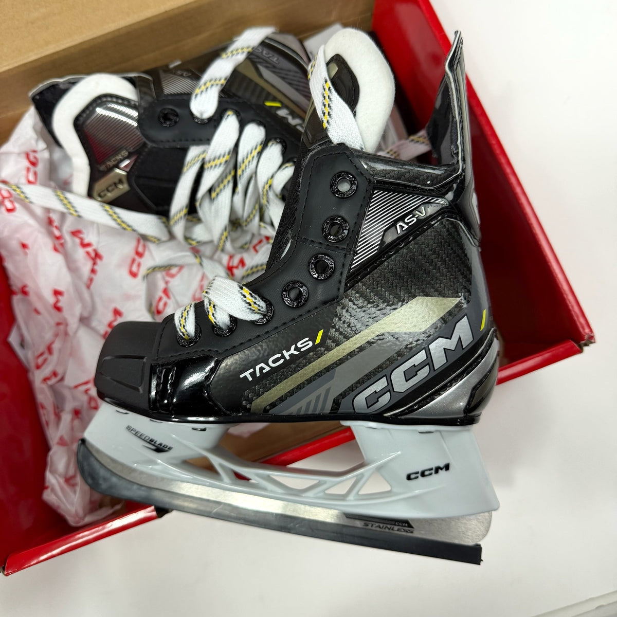 New CCM Super Tacks AS-V Skates | Size Youth 11 Regular - #AB116 - Top Flight Hockey