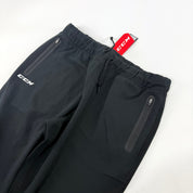 New Black CCM Mens Premium Tapered Fleece Pant | Senior XL | #191520015404 - Top Flight Hockey