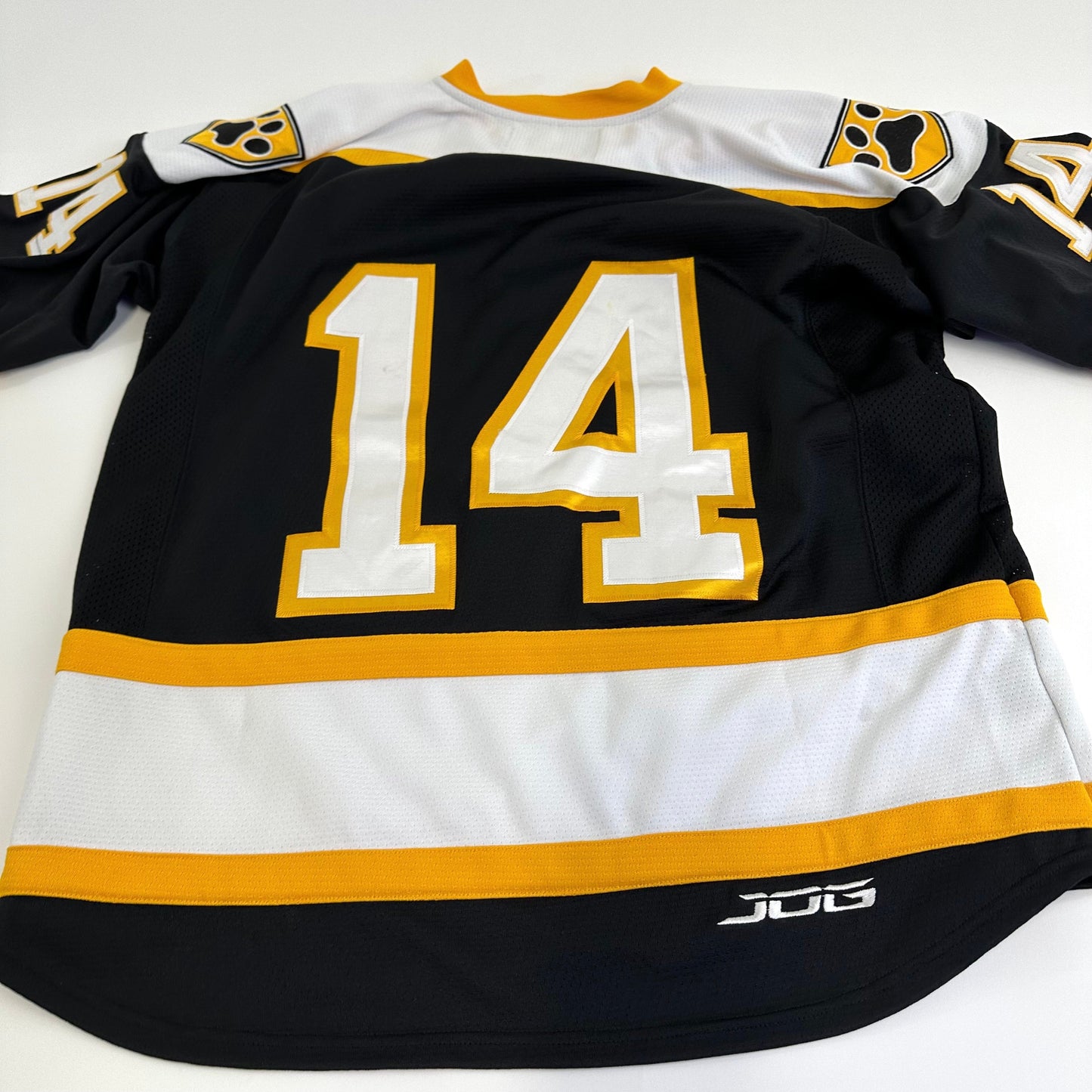 Used Adrian College Black Womens JOG Game Jersey | Size Medium-50 | #14 - Top Flight Hockey